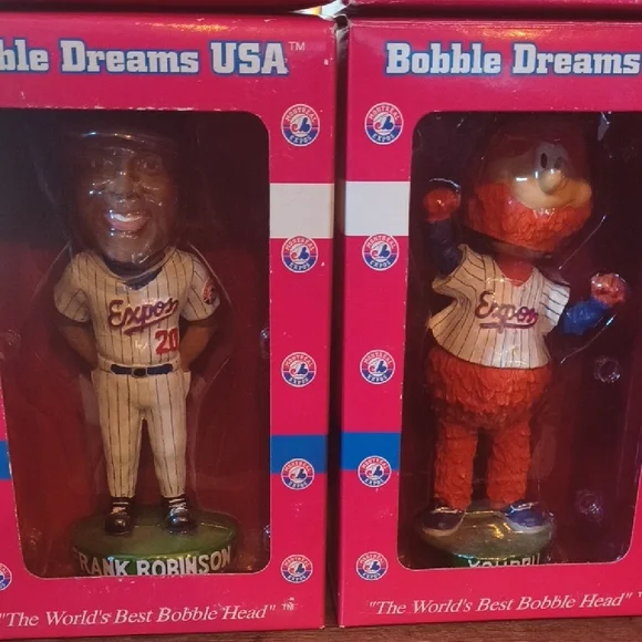 6 Vintage Limited Edition Montreal Expos Bobbleheads Numbered Stadium Give-A-Way - Picture 2 of 12